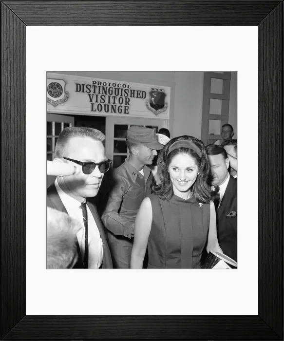 Framed Print : Lynda Johnson and Chuck Robb Framed Print : Lynda Johnson and Chuck Robb