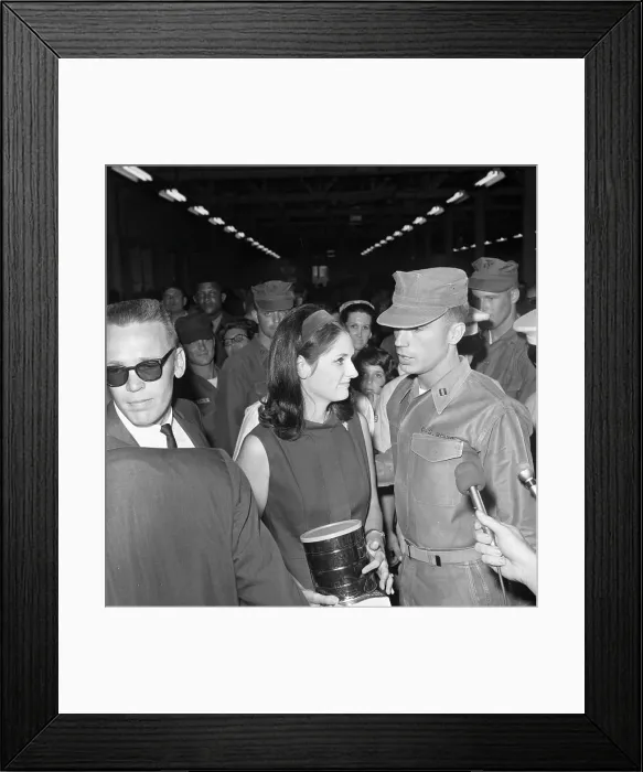 Framed Print : Lynda Johnson and Charles Robb Framed Print : Lynda Johnson and Charles Robb