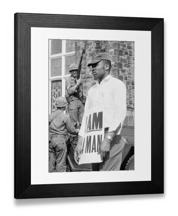 Framed Print : Memphis Sanitation Workers Strike Framed Print : Memphis Sanitation Workers Strike