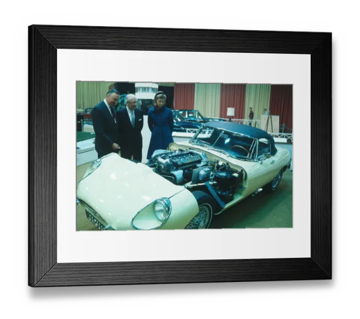 Framed Print : Princess Margaretha at Auto Show Framed Print : Princess Margaretha at Auto Show
