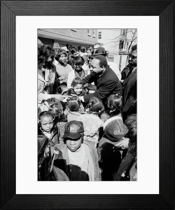 Framed Print : Martin Luther King With Children