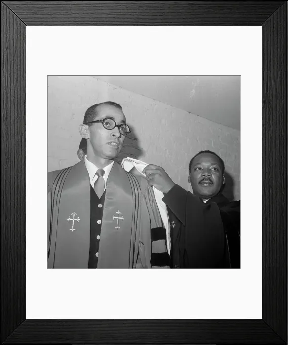Framed Print : Wyatt Walker And Martin Luther King Framed Print : Wyatt Walker And Martin Luther King