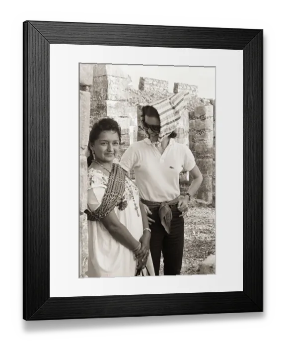 Framed Print : Jackie Kennedy With Native Mexican Woman Framed Print : Jackie Kennedy With Native Mexican Woman