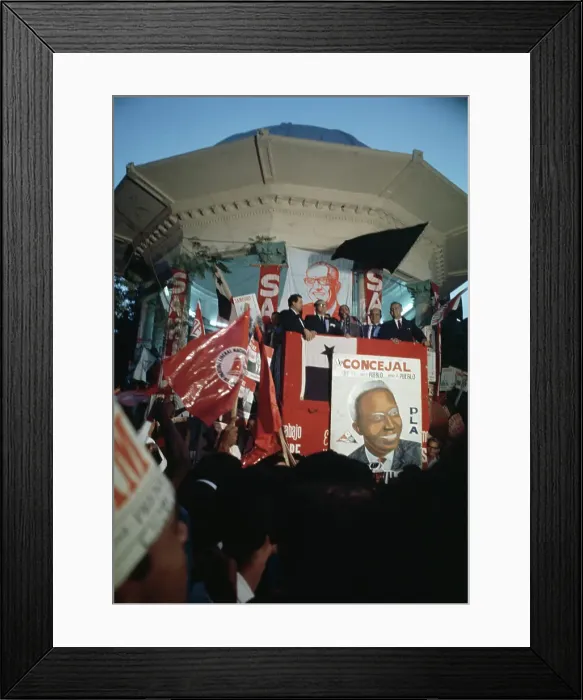 Framed Print : David Samudio Avila At Rally Framed Print : David Samudio Avila At Rally