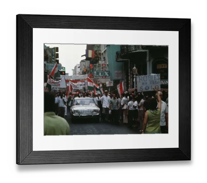 Framed Print : Pro-Government Protest, Panama Framed Print : Pro-Government Protest, Panama