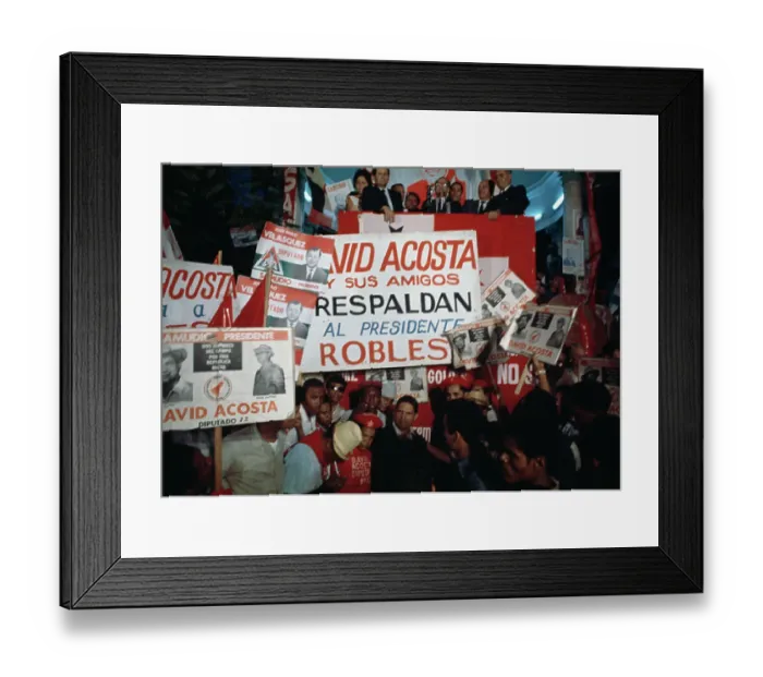 Framed Print : Pro-Government Protest, Panama Framed Print : Pro-Government Protest, Panama