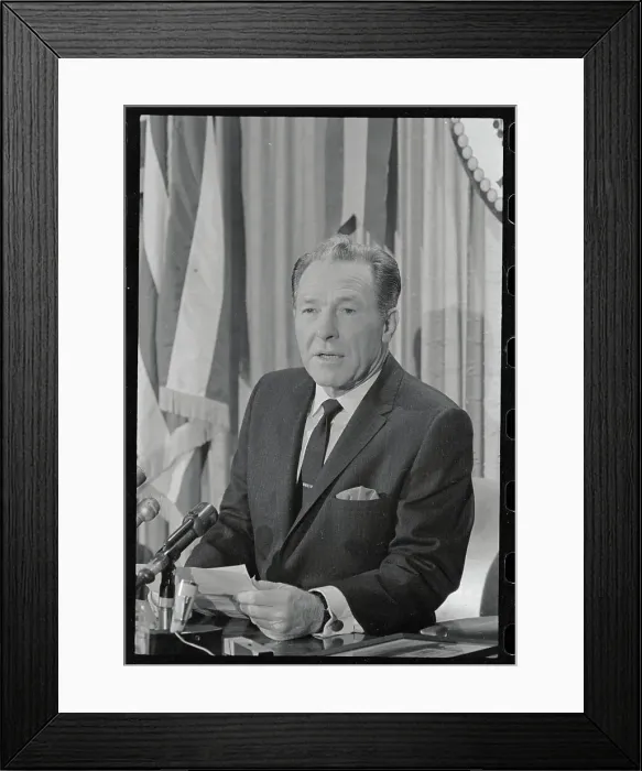 Framed Print : Portrait of Sam Yorty Framed Print : Portrait of Sam Yorty