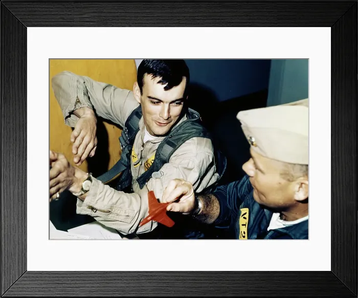 Framed Print : Naval Aviation Cadet With Instructor Framed Print : Naval Aviation Cadet With Instructor