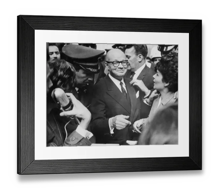 Framed Print : Carlos Lleras Restrepo Smiling Framed Print : Carlos Lleras Restrepo Smiling