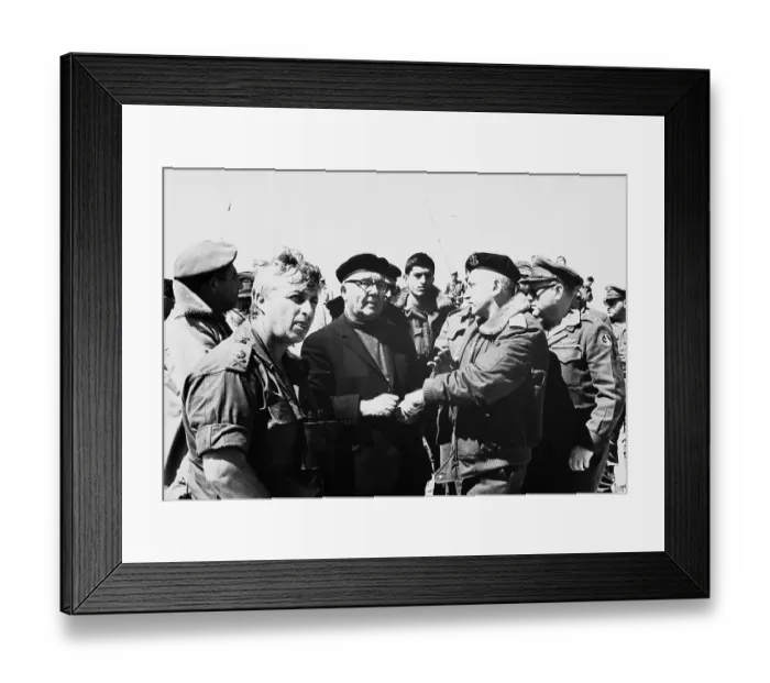 Framed Print : Israeli Premier Meets Military Commanders Framed Print : Israeli Premier Meets Military Commanders