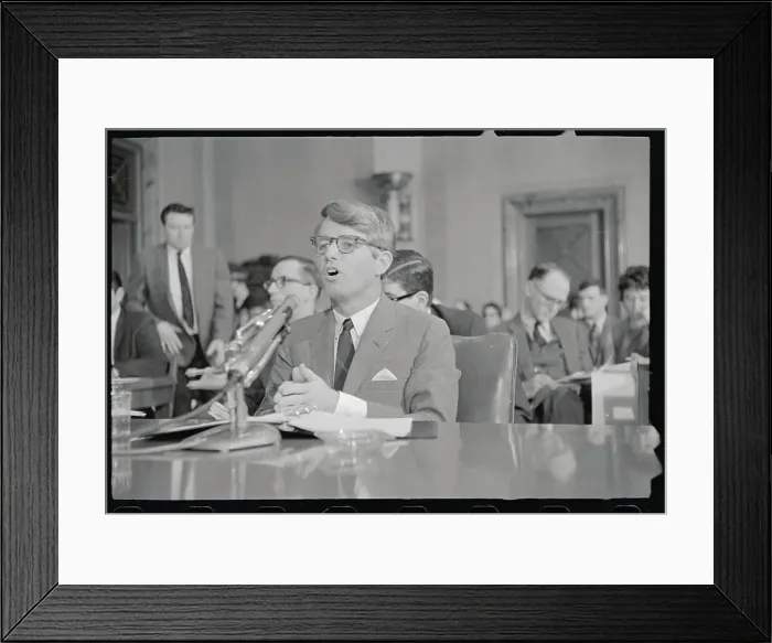 Framed Print : Robert F. Kennedy Testifying Framed Print : Robert F. Kennedy Testifying