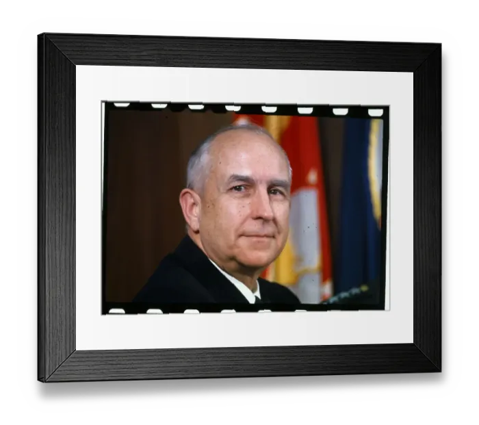Framed Print : Close up Portrait of Thomas Moorer Framed Print : Close up Portrait of Thomas Moorer