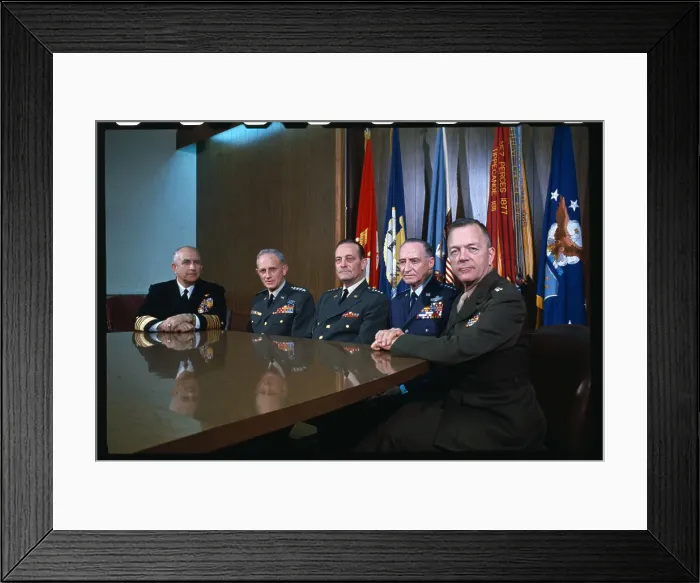 Framed Print : Portrait of Joint Chiefs of Staff at Pentagon Framed Print : Portrait of Joint Chiefs of Staff at Pentagon