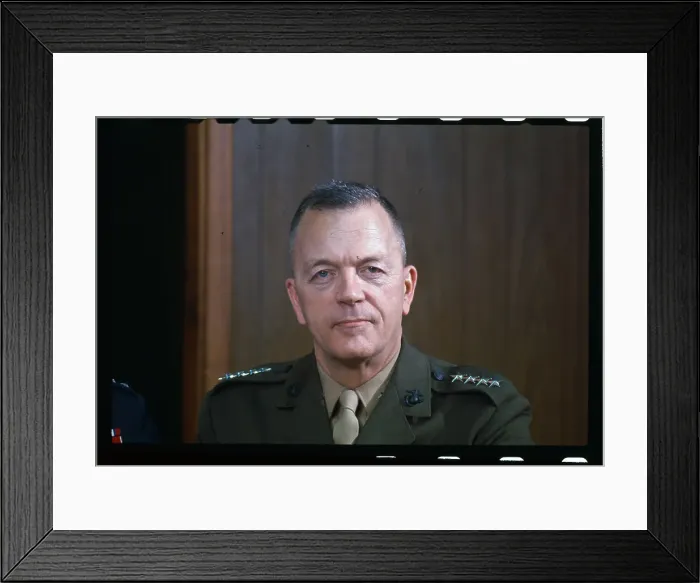 Framed Print : Close up Portrait of Leonard Chapman Framed Print : Close up Portrait of Leonard Chapman
