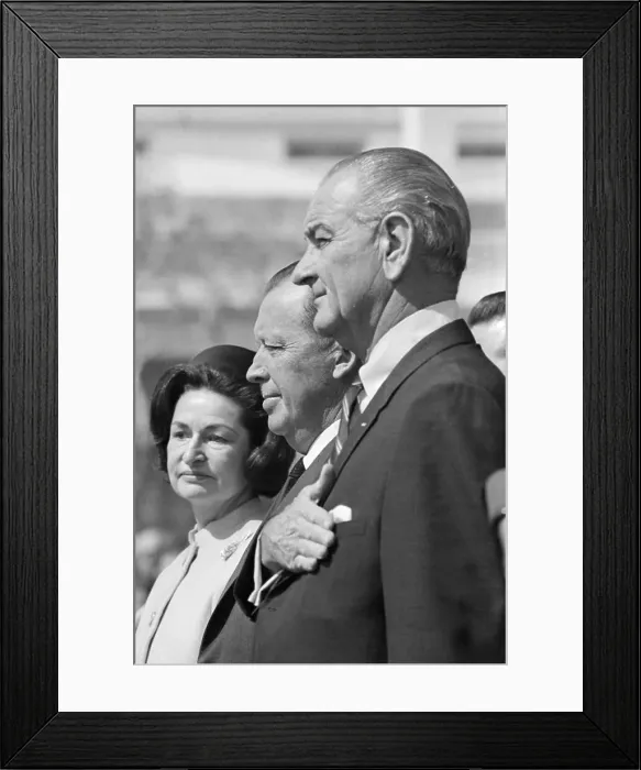 Framed Print : President Johnson and Alfredo Stroessner Framed Print : President Johnson and Alfredo Stroessner