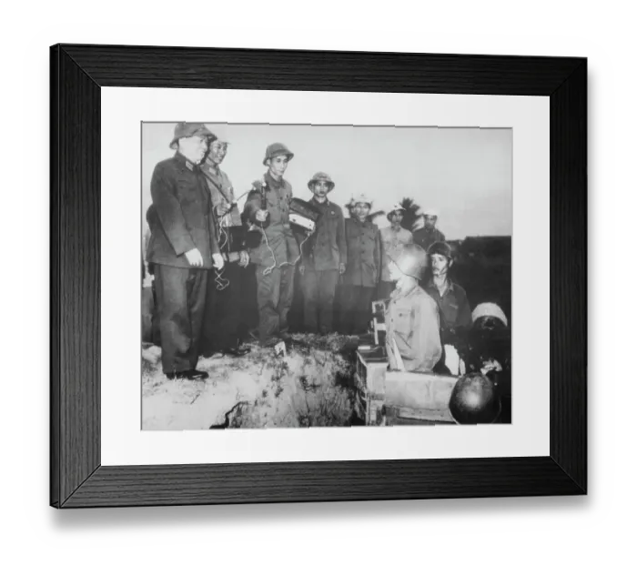 Framed Print : North Vietnamese Leader and Troops Framed Print : North Vietnamese Leader and Troops