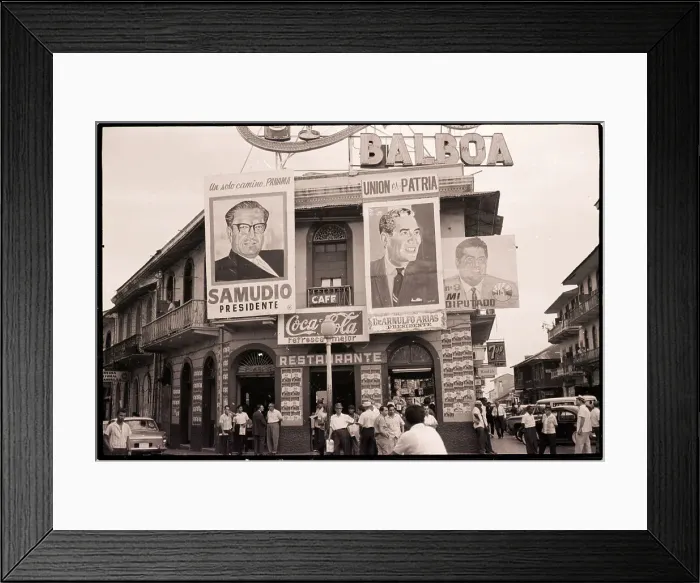 Framed Print : Signs for Presidential Candidates in Panama