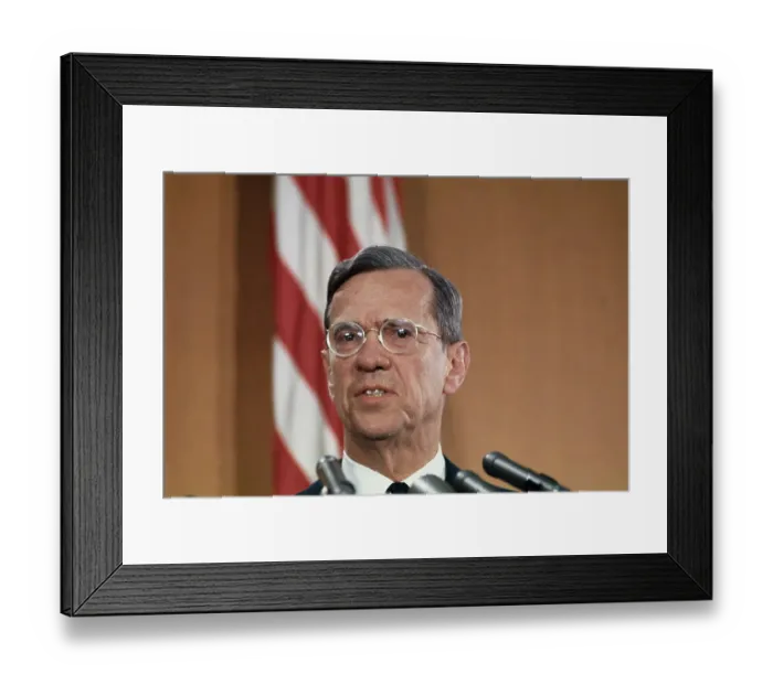 Framed Print : William McChesney Announcing a Decision Framed Print : William McChesney Announcing a Decision