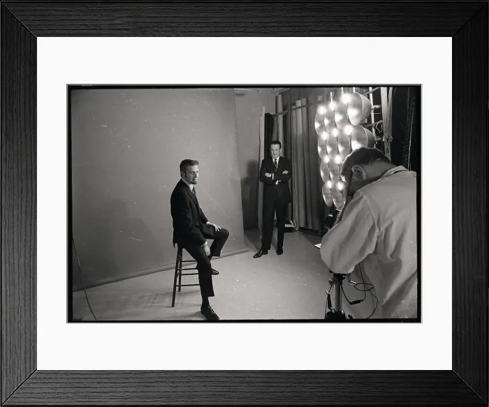 Framed Print : Peter Nero Posing for Photograph Framed Print : Peter Nero Posing for Photograph