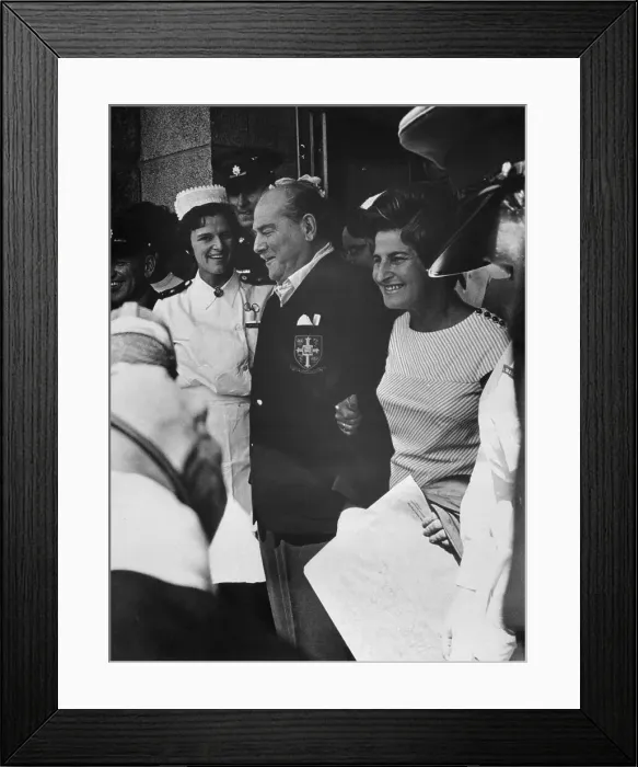 Framed Print : Philip Blaiberg with His Wife Framed Print : Philip Blaiberg with His Wife