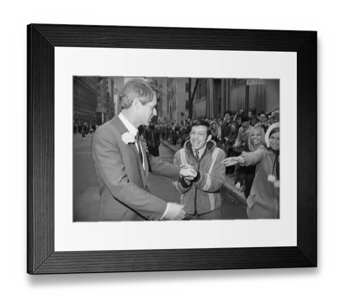 Framed Print : Robert F. Kennedy with Supporters Framed Print : Robert F. Kennedy with Supporters