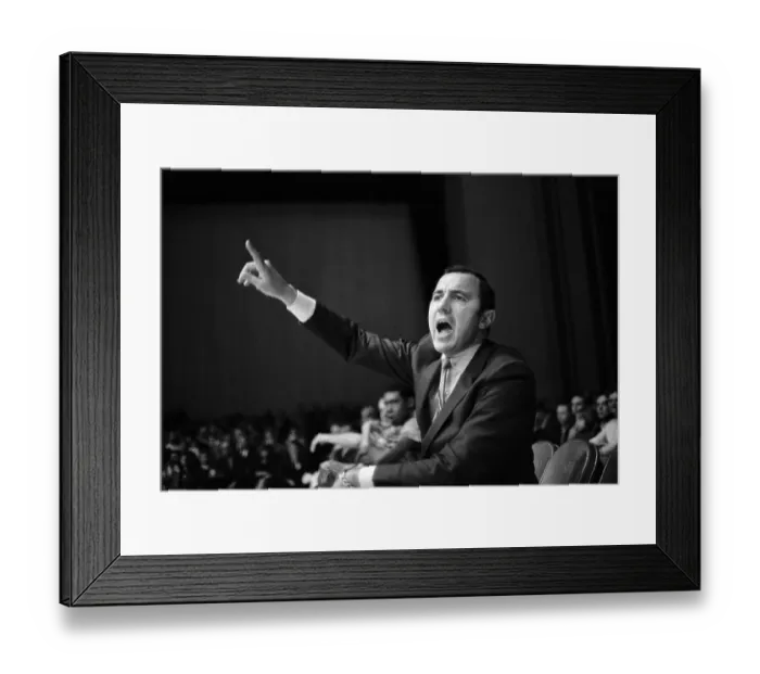 Framed Print : Coach Guerin Yelling to his Players Framed Print : Coach Guerin Yelling to his Players