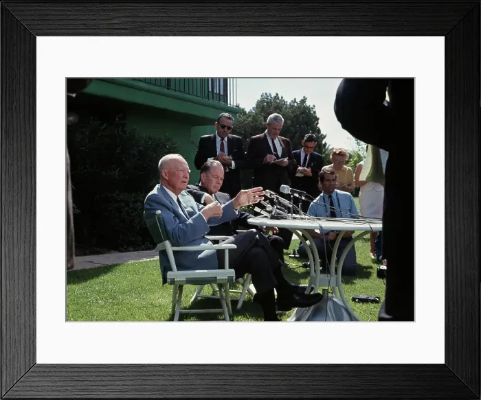 Framed Print : Dwight Eisenhower And Thomas Kuchel Framed Print : Dwight Eisenhower And Thomas Kuchel