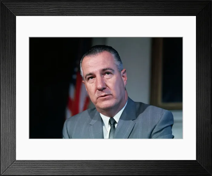 Framed Print : Spiro T. Agnew During Pensive Moment Framed Print : Spiro T. Agnew During Pensive Moment
