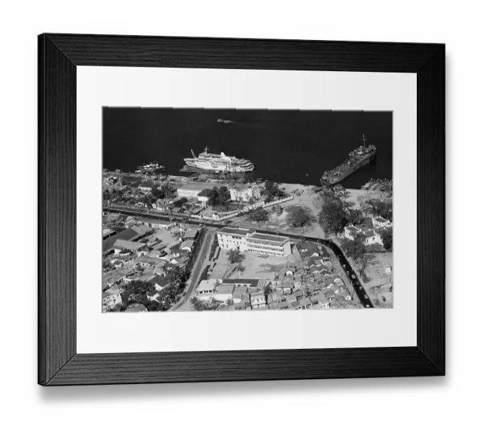 Framed Print : Aerial View of Military Base Framed Print : Aerial View of Military Base