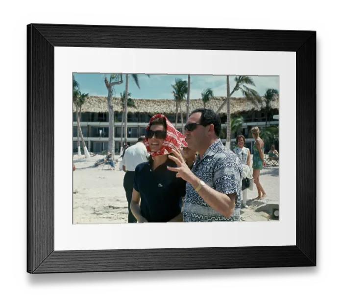 Framed Print : Jacqueline Kennedy On Holiday In Mexico Framed Print : Jacqueline Kennedy On Holiday In Mexico