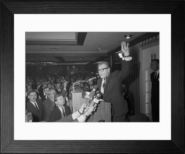 Framed Print : Nelson A. Rockefeller Waving Framed Print : Nelson A. Rockefeller Waving