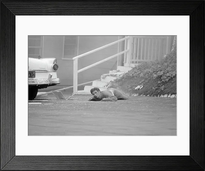 Framed Print : Man Dying in Road Framed Print : Man Dying in Road