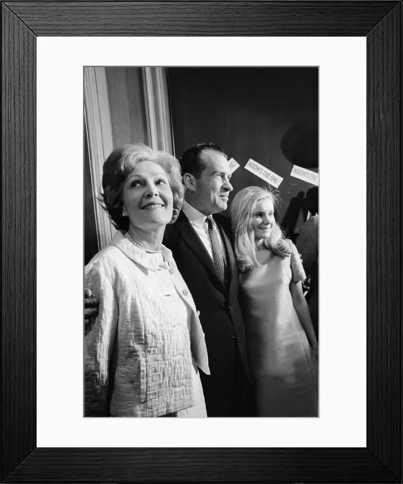 Framed Print : Richard, Patricia, and Tricia Nixon Framed Print : Richard, Patricia, and Tricia Nixon