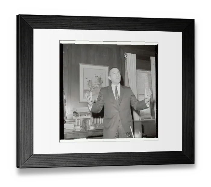 Framed Print : Portrait of Stewart Udall