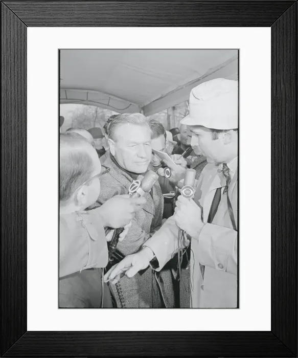 Framed Print : Journalists Surrounding Nelson Rockefeller Framed Print : Journalists Surrounding Nelson Rockefeller