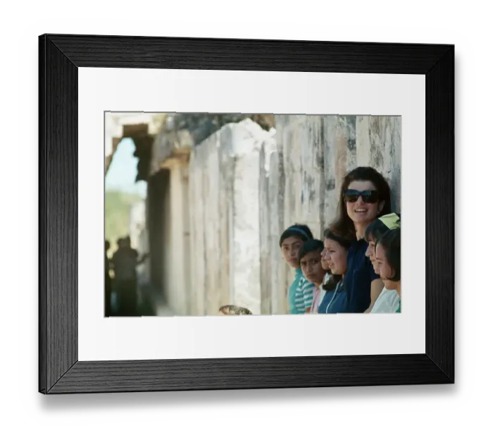 Framed Print : Jackie Kennedy Visiting Mayan Ruins Framed Print : Jackie Kennedy Visiting Mayan Ruins