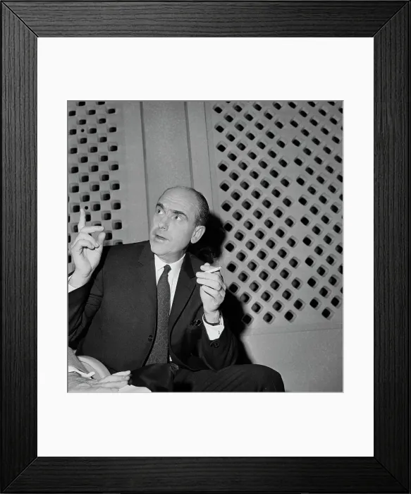 Framed Print : Andreas Papandreou Smoking Cigarette Framed Print : Andreas Papandreou Smoking Cigarette