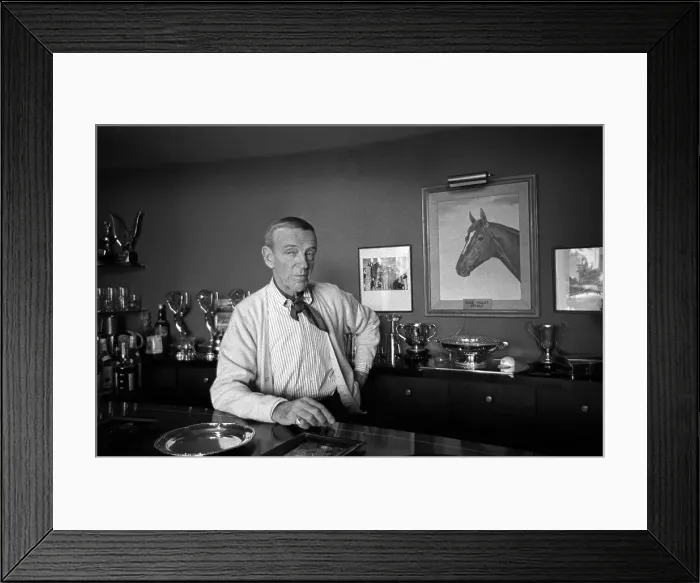 Framed Print : Fred Astaire Leaning on his Bar Framed Print : Fred Astaire Leaning on his Bar