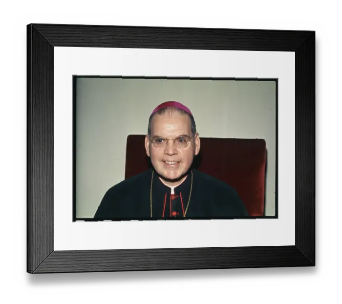 Framed Print : Portrait of Bishop Terence Framed Print : Portrait of Bishop Terence