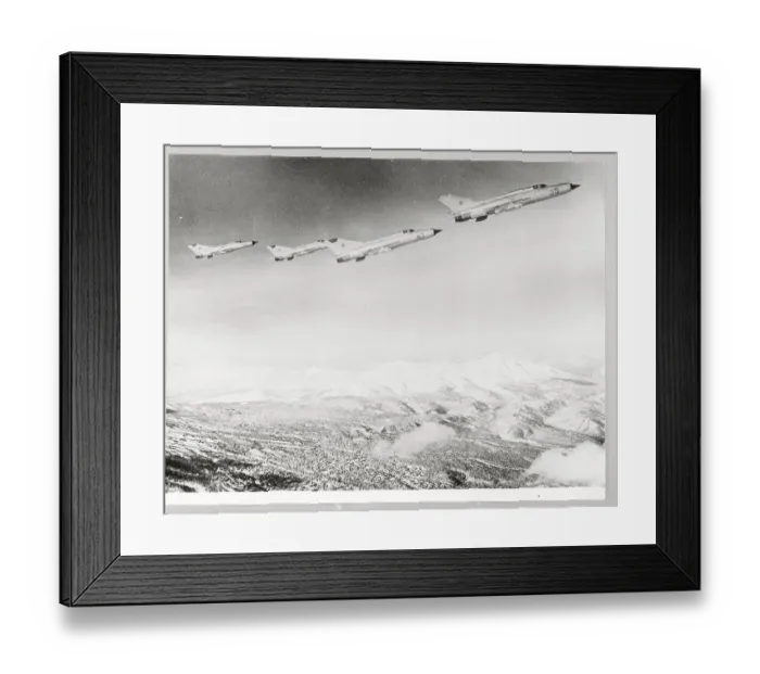 Framed Print : Soviet Jet Fighter Interceptors in Flight Framed Print : Soviet Jet Fighter Interceptors in Flight