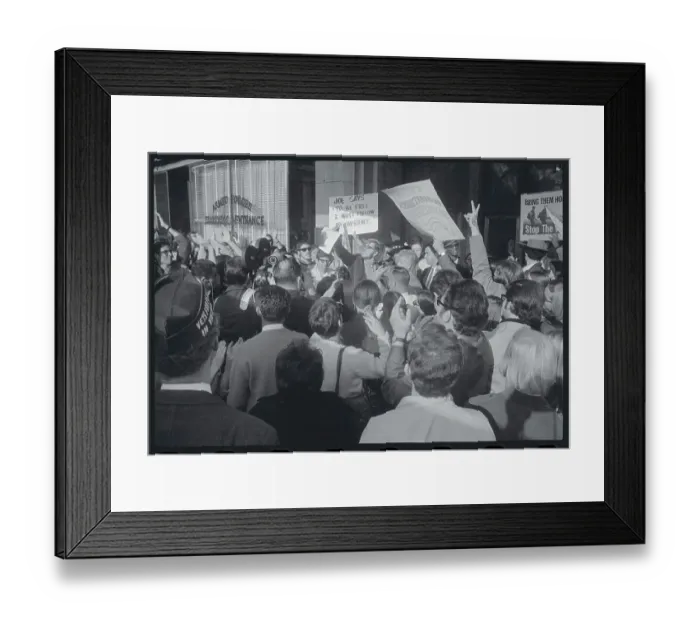 Framed Print : Demonstrators Cheering Christian Hayden Framed Print : Demonstrators Cheering Christian Hayden
