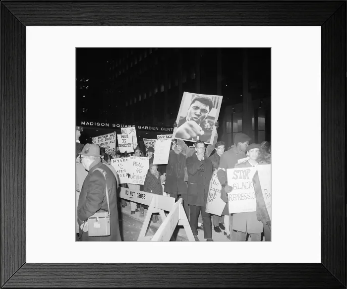 Framed Print : Protesters Holding Signs Framed Print : Protesters Holding Signs