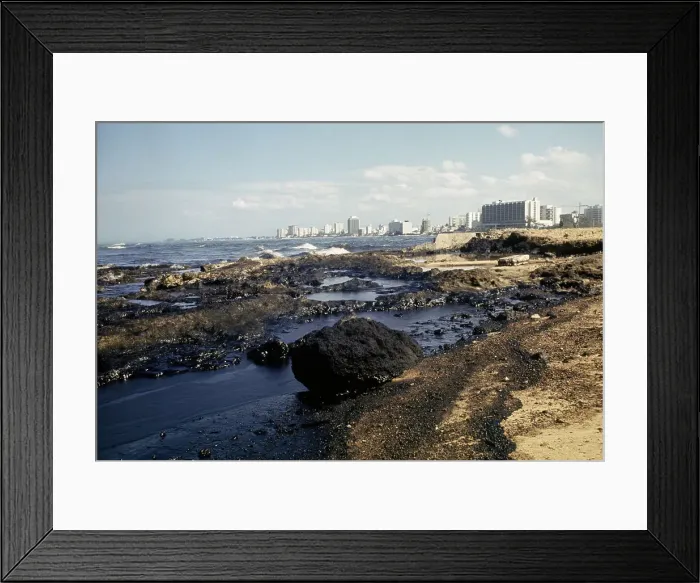 Framed Print : Oil Spill, Puerto Rico Framed Print : Oil Spill, Puerto Rico