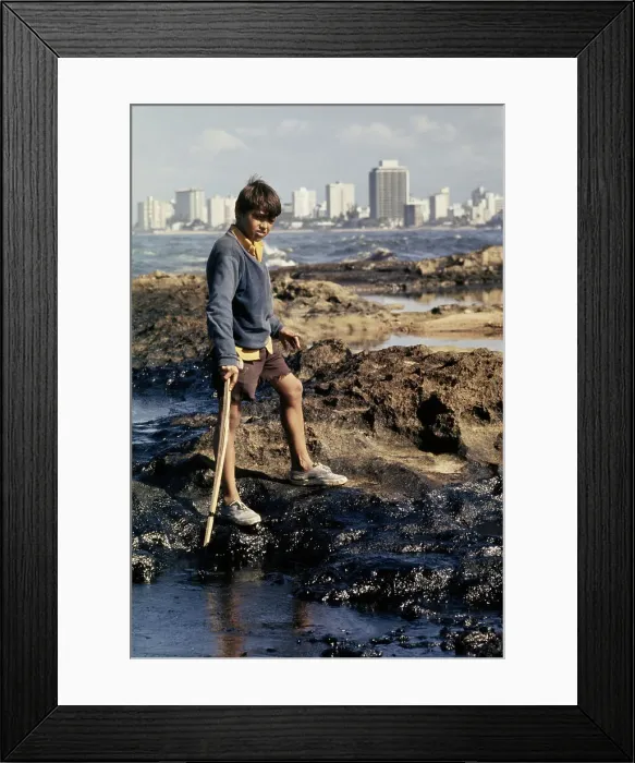 Framed Print : Oil Spill, Puerto Rico Framed Print : Oil Spill, Puerto Rico