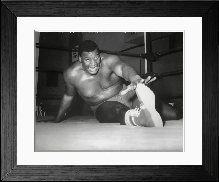 Framed Print : Buster Mathis Sitting in Ring Framed Print : Buster Mathis Sitting in Ring