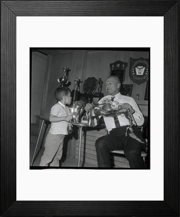 Framed Print : Tony Zale Talking to Nephew Framed Print : Tony Zale Talking to Nephew