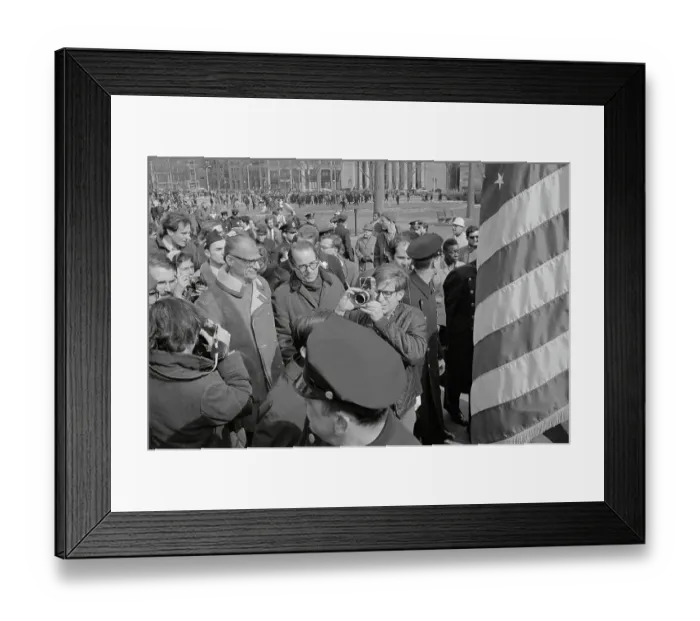 Framed Print : Arthur Miller and William Coffin Jr. Leading a Peace March Framed Print : Arthur Miller and William Coffin Jr. Leading a Peace March