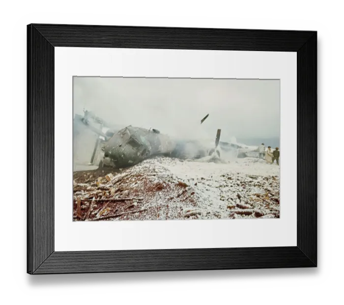 Framed Print : Downed Fairchild C-123 Provider, Khe Sanh Framed Print : Downed Fairchild C-123 Provider, Khe Sanh