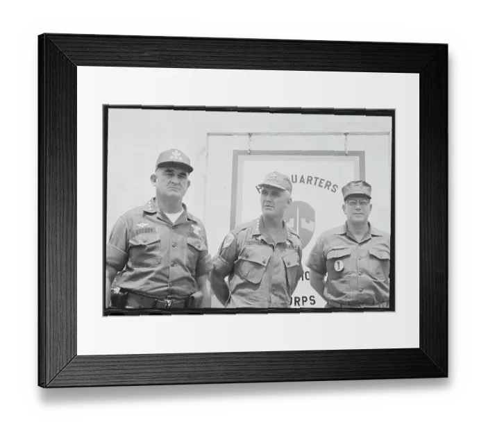 Framed Print : William Westmoreland with Colleagues Framed Print : William Westmoreland with Colleagues