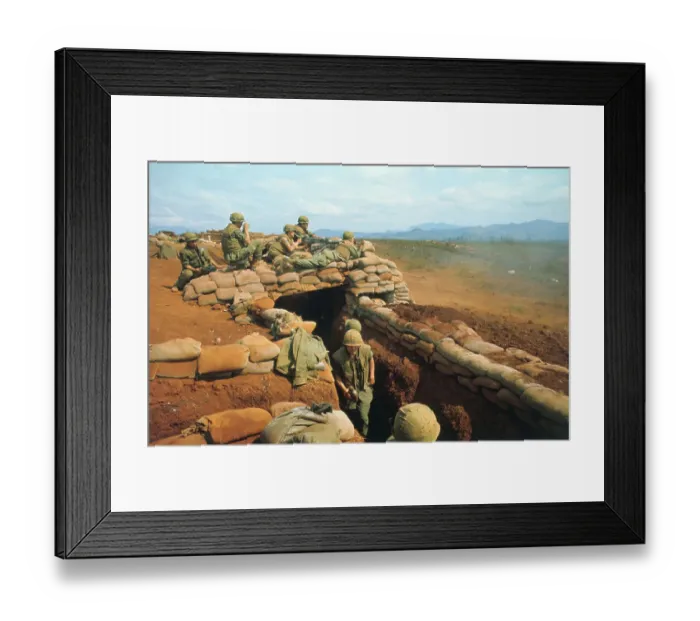 Framed Print : Marines with Machine Gun Framed Print : Marines with Machine Gun